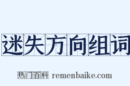 迷失方向组词是什么意思的图片